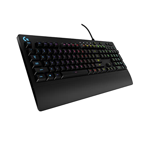 Logitech G213 Prodigy Gaming Keyboard, LIGHTSYNC RGB Backlit Keys, Spill-Resistant, Customizable Keys, Dedicated Multi-Media Keys – Black - RGB Keyboard