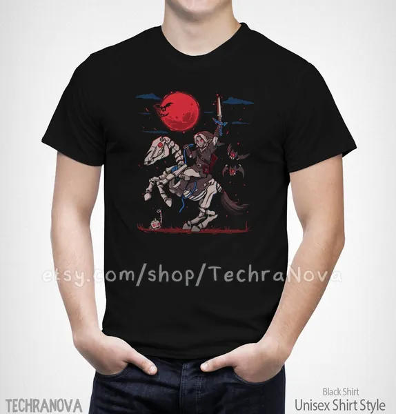The Blood Moon Rises - Legend Zelda T-Shirt Dark Link Outfit Breath Wild Shirt // Zelda Shirt // Stalhorse Video Game T-Shirt