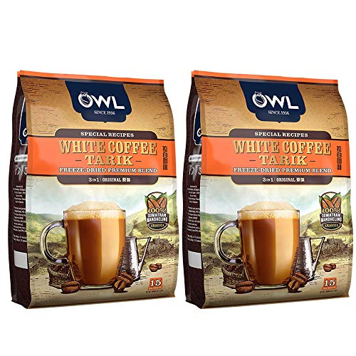 Owl 3-in-1 Freeze-Dried premium Blend White Coffee Tarik -Original 19 oz