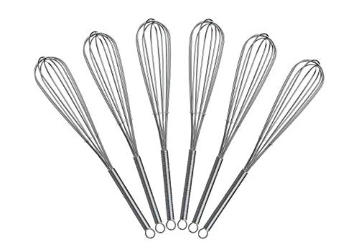 8 inch Mini Wire Whisk 6 Pack - Stainless Steel - 6pk of 8"