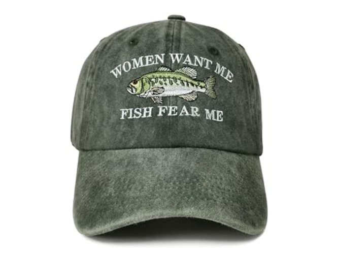Enodtter Embroidered Baseball Hats for Men and Women - One Size - Women Want Me (Washed Army Green)