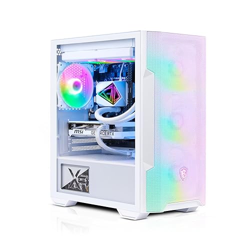 ADMI Gaming PC • Intel i9 12900KF • RTX 4060 8GB DDR6 • Corsair 32GB 3200Mhz DDR4 • 1TB NVMe SSD • MSI 240mm RGB Liquid Cooler • MSI M100R Mesh White ARGB Gaming Case • WiFi • Windows 11 - i9 12900KF - RTX 4060