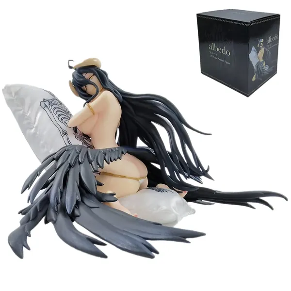 TANSHOW Overlord Albedo Figure Anime Scale Action Figure Pillow Action Figurine Creative Gift Toy Figure Ornaments Exquisite