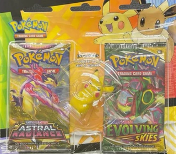 Pokemon Back To School: Eraser Blister Pack - Eevee
