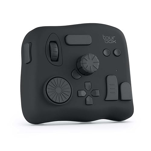 TourBox NEO, Custom Controller for Photo Video Editing, Color Grading, Illustration, Mac/Windows, Adobe Photoshop Lightroom Premiere Illustrator Davinci Resolve After Effects Final Cut Pro Keyboard - No Storage Bag