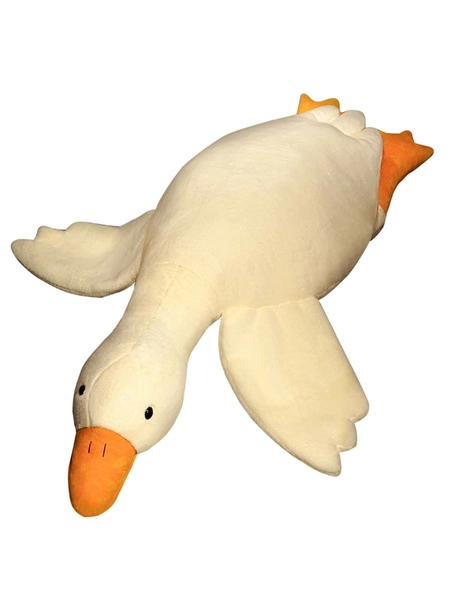 Big Size Fluffy Duck Plush Toys Sleep Pillow Cute Animal Stuffed Swan Goose Plush Dolls Floor Mat Kids Girls Birthday Gift Christmas Gift