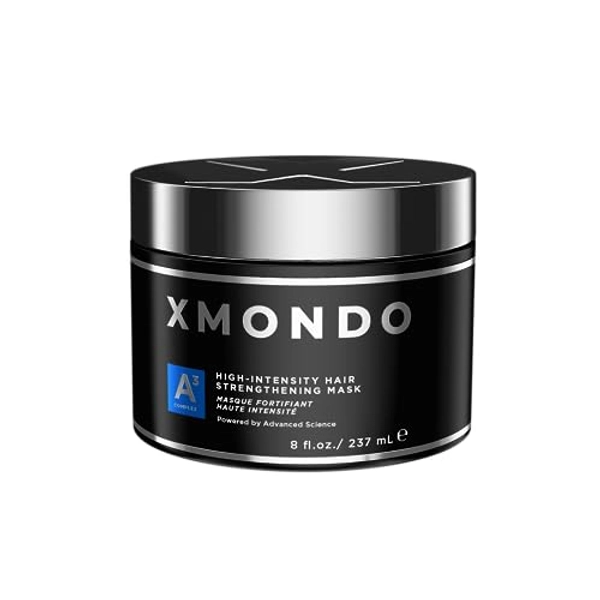 XMONDO Hair A3 Complex High-Intensity Hair Strengthening Mask | Biollagen & Amaranth Vegan Formula, Moisturizing Amino Acid Blend for Visibily Stronger Healthier-Looking Hair, 8 Fl Oz