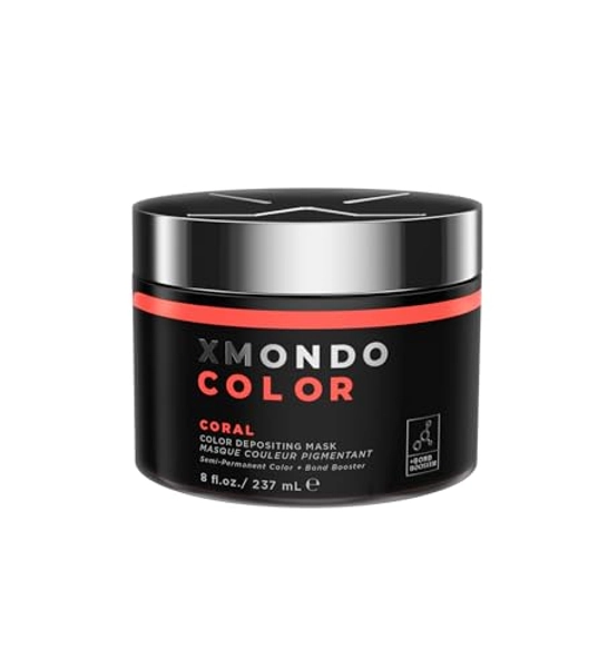 XMONDO Hair Color Coral Hair Healing Semi Permanent Color | Vegan Formula with Hyaluronic Acid to Retain Moisture, Vegetable Proteins to Revitalize Hair, and Bond Boosting Technology, 8 Fl Oz 1-Pack