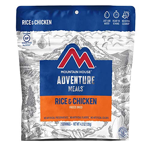 Mountain House Rice & Chicken | Freeze Dried Backpacking & Camping Food |2-Servings | Gluten-Free - Pouch - Rice & Chicken