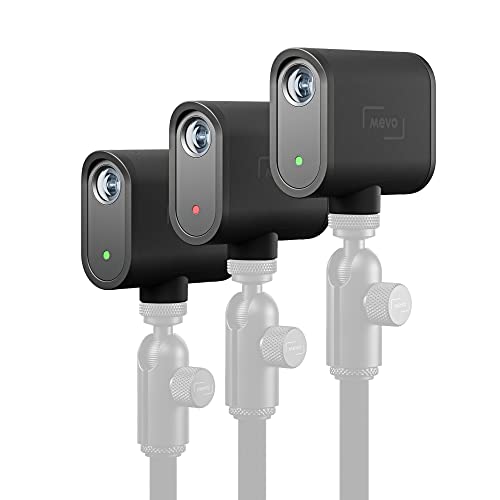Logitech Mevo Start 3-Pack Wireless Live Streaming Cameras, for Multi-Camera HD Video,App Control and Stream via Smartphone or Wi-Fi - 3 Pack