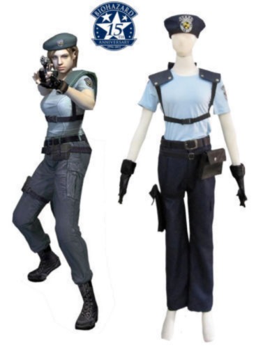 Resident Evil 1 Jill Valentine S.T.A.R.S. Uniform cosplay costume anime