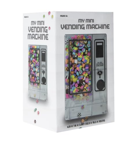Generic 1616 Holdings My Mini Vending Machine Plastic Dispenser, Small, Clear, MMVM1616