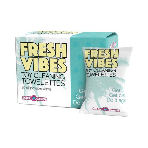 Fresh Vibes Toy Cleaning Towelettes - Box 20-Count