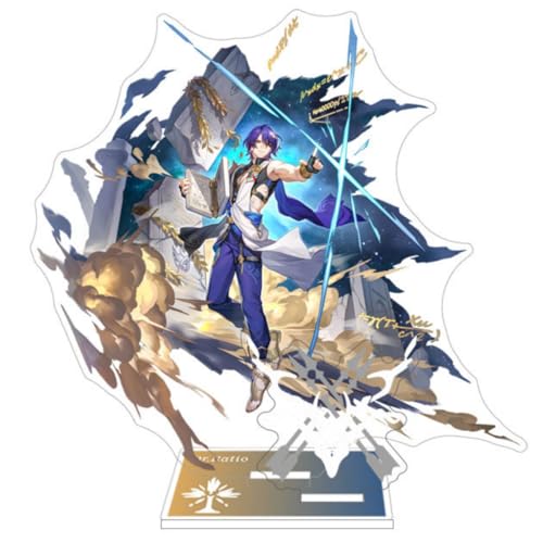 Sonsoke Honkai Star Rail Game Bilayer Figure Stand Game Figure Acrylic Peripheral Ornaments Collections Cosplay (Dr.Ratio) - Dr.ratio