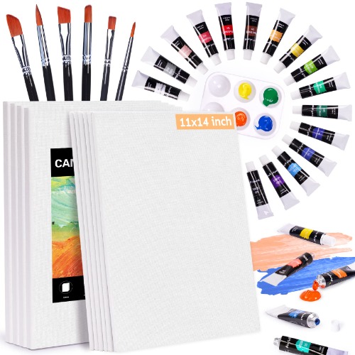 Canvases for Painting, Acrylic Paint Set