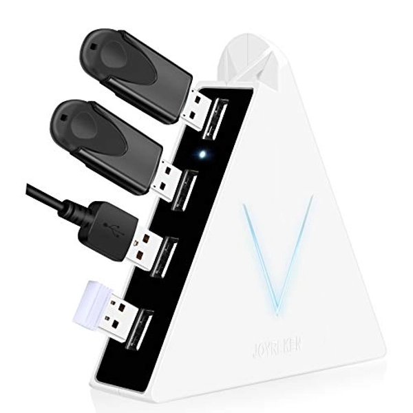 JoyReken 4-Port USB 2.0 Hub, FlyingVHUB Vertical Data USB Hub