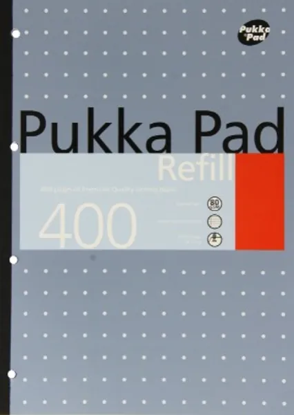 Pukka Pads A4 Refill Pad - 400 Pages (Pack of 5)