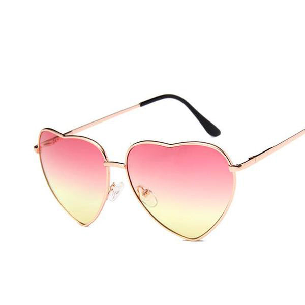Heart Shaped Shades - Pink Yellow