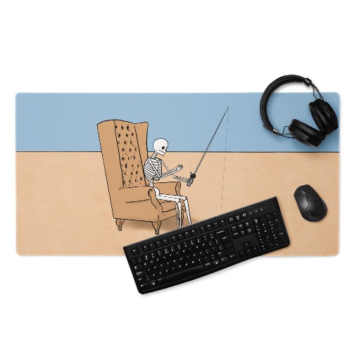 Dead Fishing Desk Mat - 36″×18″