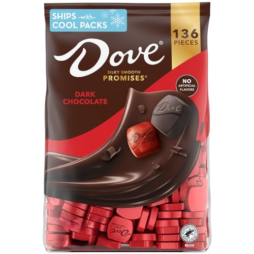 DOVE PROMISES Dark Chocolate Candy, 136 Ct Bulk Bag - Dark Chocolate