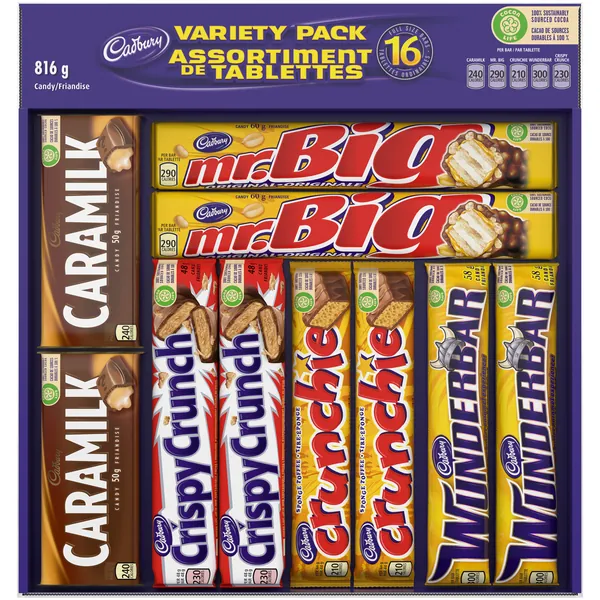 Cadbury Chocolate Variety Pack, 816g