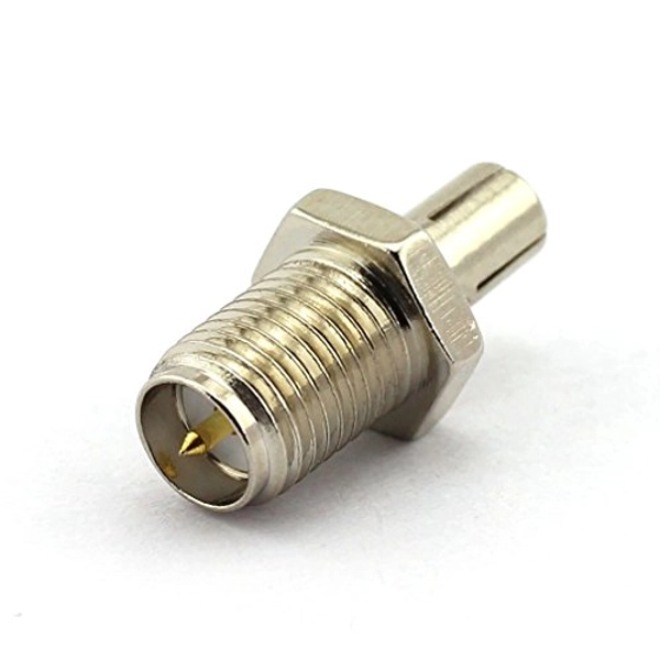 DGZZI 2-Pack RF Coaxial Adapter SMA to TS9 Coax Jack Connector RP SMA Female to TS9 Silver
