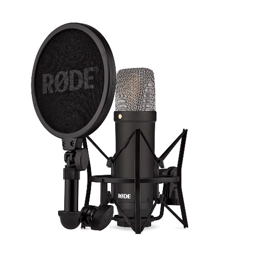 NT1 SS Microphone with Shock Mount, Pop Filter and XLR Cable for Music Production, Vocal Recording, Streaming and Podcasting