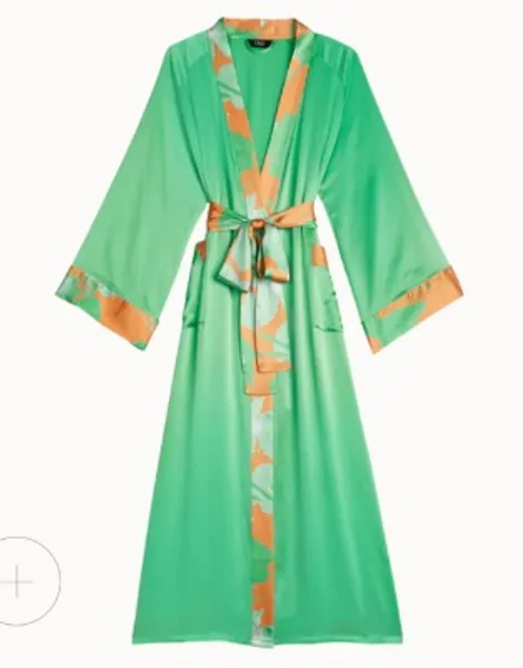 Cravings | Luxe Silk Robe in Emerald