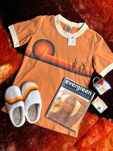 Desert Horizon Ringer Tee | XL