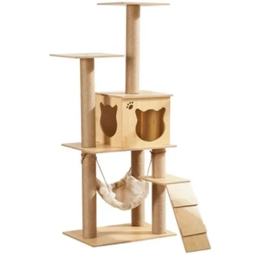 Cat Climbing Frame Litter Tree Scratching Board Condo House