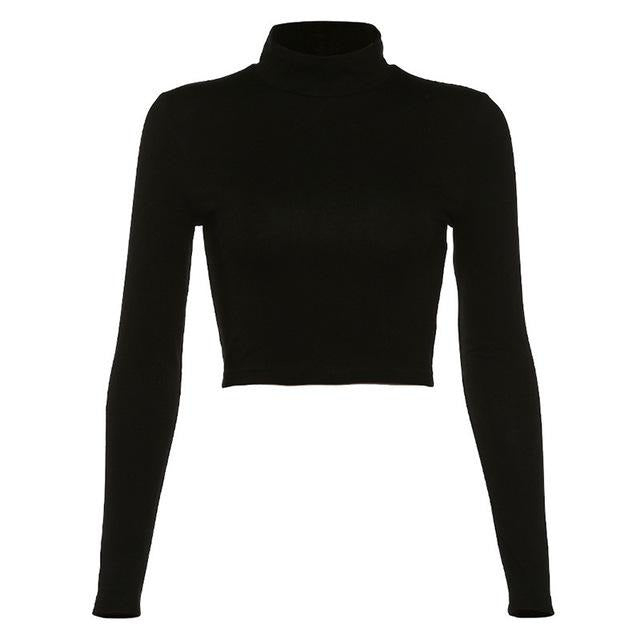 'Jetlag' Black Alt Backless Top - black / M
