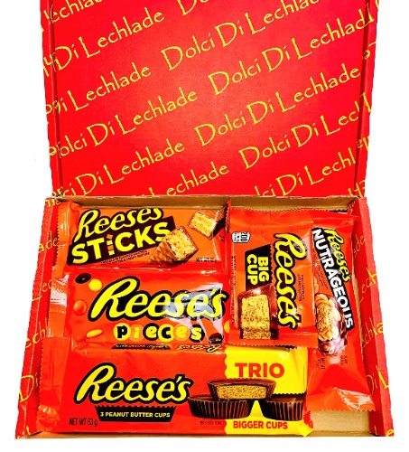 Reese's American Sweets Box - USA Candy Peanut Butter Chocolate Gift Set by Dolci Di Lechlade Reeses Present Hamper