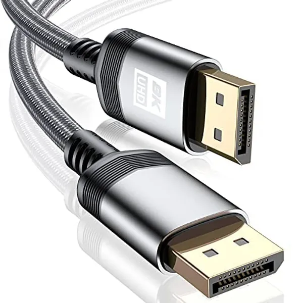 8K DisplayPort Kabel 1.4 AviBrex 5m DP1.4 8K@60Hz HBR3 4K@60Hz/144Hz/120Hz 5K@60Hz 2K@165Hz/240Hz Unterstützung FreeSync G-Sync HDR10 Display Port für Gaming Monitor Grafikkarte VESA-zertifiziert