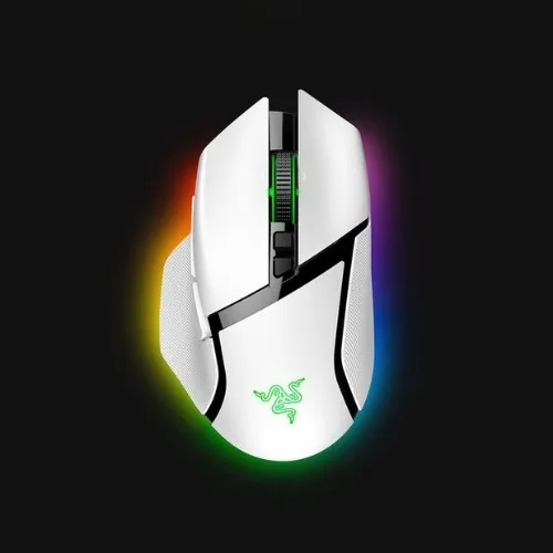 Razer Basilisk V3 Pro Customizable Wireless Ergonomic Gaming Mouse (White Edition)