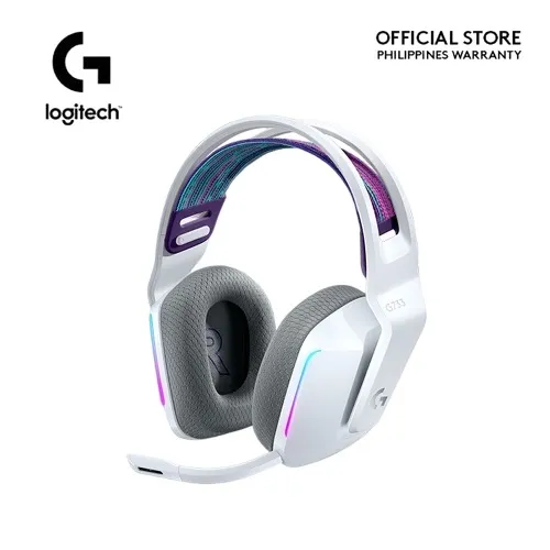 Logitech G733 RGB Lightspeed Lightsync Wireless Over Ear Gaming Headset with Suspension Headband