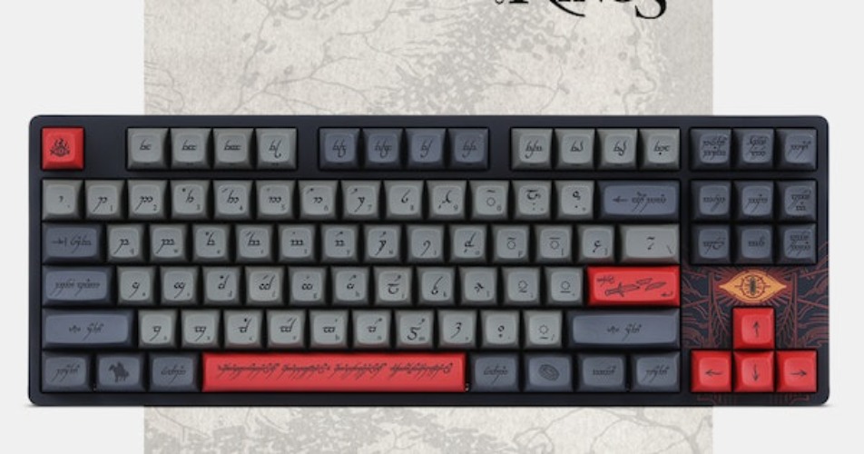 Drop + The Lord of the Rings Black Speech Keyboard | Mechanical Keyboards | TKL Mechanical Keyboards
