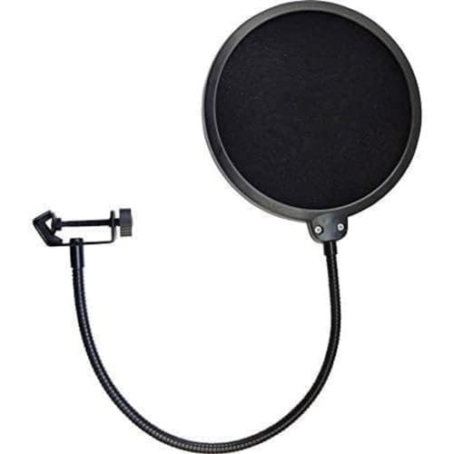 Heavy Duty Easy Use Microphone Swivel Pop Filter Double Layer Sound Shield Guard