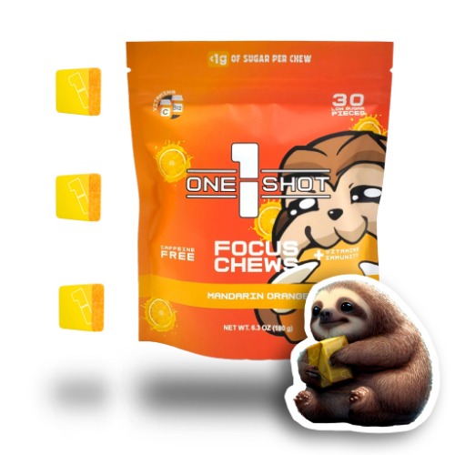 Mandarin Orange Focus Chews | Nootropics, Vitamins & Immunity (30 Pieces)