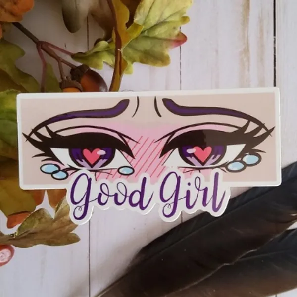 Good Girl Anime Eyes Sticker  Good Girl Sticker  Anime Eyes | Etsy Canada