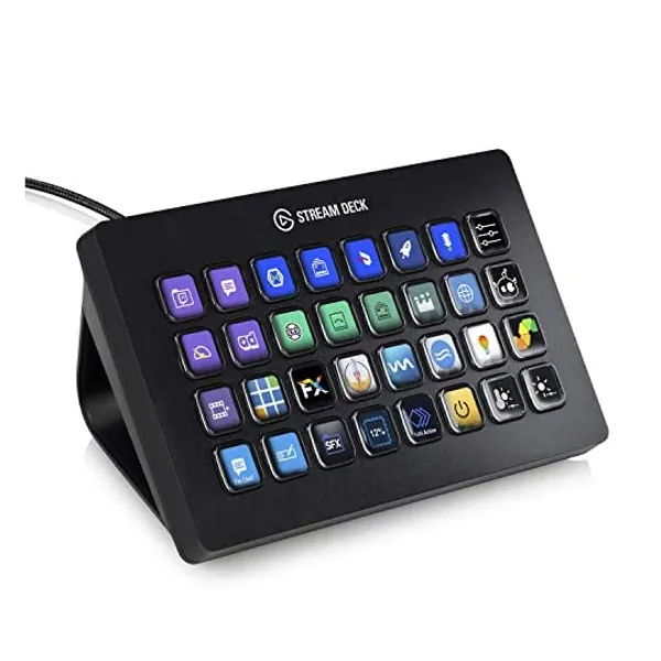 Elgato Stream Deck XL - Advanced Stream Control with 32 Customizable LCD Keys, for Windows 10 and macOS 10.13 or Later (10GAT9901)