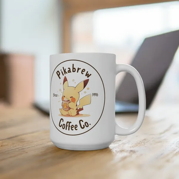Pikachu Mug - Pokemon Anime Mug Coffee Cute Cup Kawaii Gift Pokemon Tea Pikachu Gift Anime Pokemon Fan Pikachu Cute Mug Pokemon Coffee
