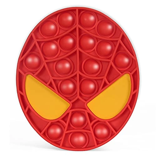 Push Pop Bubble Sensory Fidget Toy Spiderman, Superhero Pop It Controller Bubble Fidget Toy, Popper Autism Special Needs Stress Reliever Silicone Anxiety Reliever Toy Poppet Toy for Boys Kids & Adults