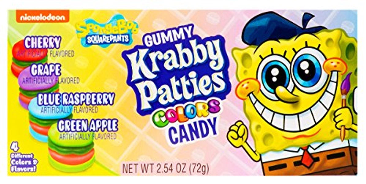Spongebob Squarepants Gummy Krabby Patties Colors (72g)