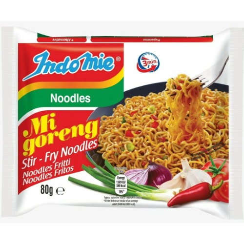 Indomie Mi Goreng Instant Stir Fry Noodles, Halal Certified, Original Flavor, 10 Count (Pack of 1) - 10 Count (Pack of 1) Original