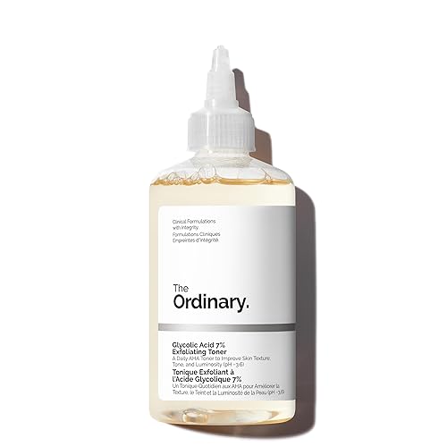 The Ordinary Glycolic Acid 7% Exfoliating Toner, Brightening and Smoothing Daily Toner for More Even-Looking Skin Tone - 8.11 Fl Oz (Pack of 1)