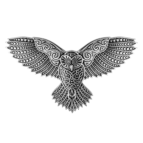 HAQUIL Vintage Antique Celtic Owl Hairpin Hair Stick Barrette Hair Accessory for Women