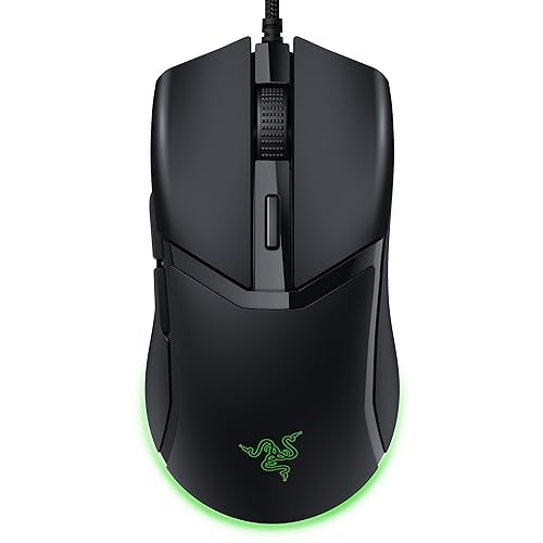 Razer Cobra Wired Gaming Mouse: 58g Lightweight Design - Gen-3 Optical Switches - Chroma RGB Lighting with Underglow - Precise 8500 DPI Optical Sensor - 100% PTFE Mouse Feet - Speedflex Cable - Black - Black - Cobra