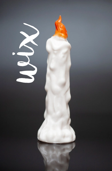 WIX - Candle Dildo - Halloween Dildo - Butt Plug - Adult Toy - Fantasy toy - Sex Toy - Anal Toy - Silicone Butt Plug