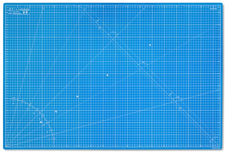 Elan Cutter Mat Craft Supplies Double-Sided A1 35.4 x 23.6 inches (90 x 60 cm), Blue and Light Blue Cutting Mat for Home and Commercial Use - A1 ¥4,895