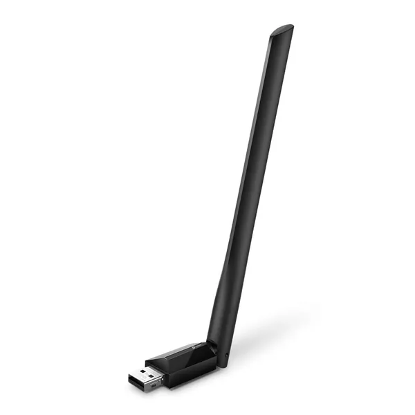 TP-Link AC600 USB WiFi Adapter for PC (Archer T2U Plus)- Wireless Network Adapter for Desktop with 2.4GHz, 5GHz High Gain Dual Band 5dBi Antenna, Supports Win11/10/8.1/8/7/XP, Mac OS 10.9-10.14 - AC600